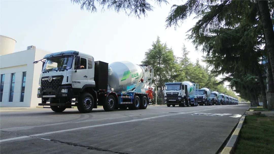 馭風而行，中集車輛15臺新能源攪拌車駛入湖北，繪就荊楚生態長卷